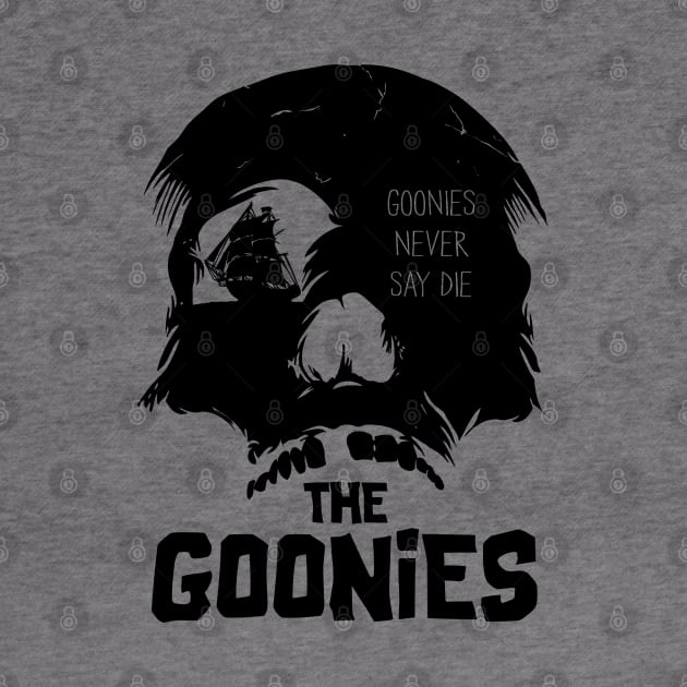 The goonies! skull and the ship by Buff Geeks Art